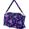 Pink and Blue Flowers Canvas Crossbody Bag View2