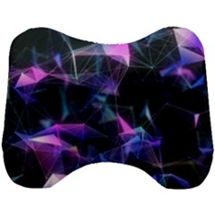 Abstract Atom Background Head Support Cushion by Mariart