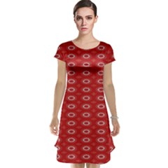 Red Kalider Cap Sleeve Nightdress by Sparkle