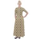 Digital Flowers Half Sleeves Maxi Dress View2