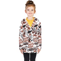 Shiny Leafs Kids  Double Breasted Button Coat by Sparkle