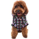 Blue Haired Girl Pattern Black Dog Coat View1