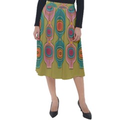 Americana 2 Classic Velour Midi Skirt  by emmamatrixworm