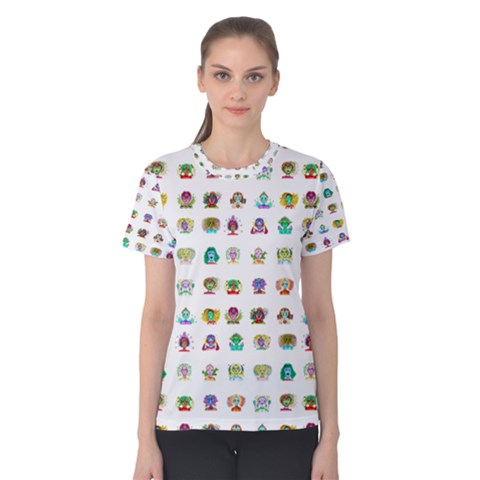 All The Aliens Teeny Women s Cotton Tee by ArtByAng