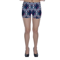 Boho Geometric Skinny Shorts by tmsartbazaar