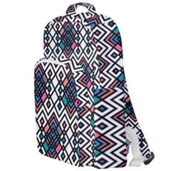 Boho Geometric Double Compartment Backpack by tmsartbazaar