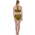 Green and Orange Camouflage Pattern Racer Back Bikini Set View2