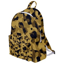 Black Yellow Brown Camouflage Pattern The Plain Backpack by SpinnyChairDesigns