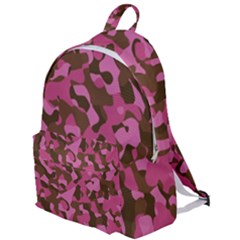 Pink And Brown Camouflage The Plain Backpack by SpinnyChairDesigns