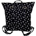 Cat Dog Animal Paw Prints Black and White Buckle Up Backpack View3