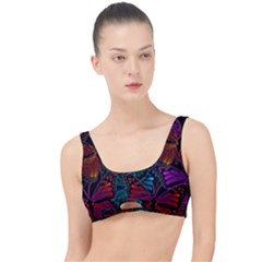 Colorful Monarch Butterfly Pattern The Little Details Bikini Top by SpinnyChairDesigns