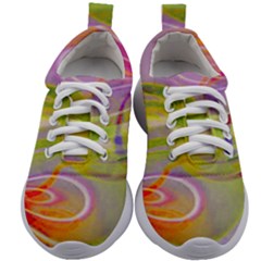 Infinity Painting Green Kids Athletic Shoes by DinkovaArt