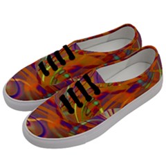 Infinity Painting Orange Men s Classic Low Top Sneakers by DinkovaArt