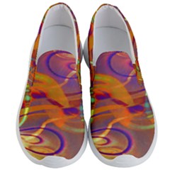 Infinity Painting Orange Men s Lightweight Slip Ons by DinkovaArt