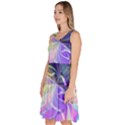 Rainbow Painting Patterns 3 Knee Length Skater Dress With Pockets View2