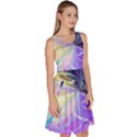 Rainbow Painting Patterns 3 Knee Length Skater Dress With Pockets View3