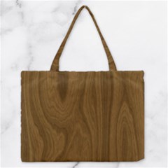 Dark Wood Panel Texture Zipper Medium Tote Bag by SpinnyChairDesigns