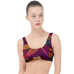 Dragonflies Abstract Colorful Pattern The Little Details Bikini Top by SpinnyChairDesigns