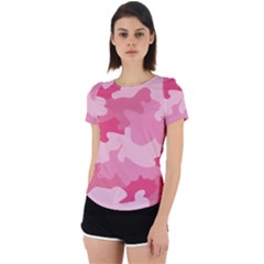 Camo Pink Back Cut Out Sport Tee by MooMoosMumma