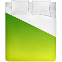 Avocado Ombre Green Yellow Gradient Duvet Cover (california King Size) by SpinnyChairDesigns