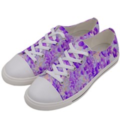 Purple Spring Flowers Women s Low Top Canvas Sneakers by DinkovaArt