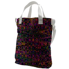 Colorful Bohemian Mosaic Pattern Canvas Messenger Bag