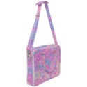 Pink Blue Peach Color Mosaic Cross Body Office Bag View2