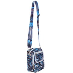 Marginata Flowers  Shoulder Strap Belt Bag by DinkovaArt