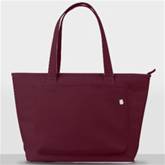 True Burgundy Color Back Pocket Shoulder Bag  by SpinnyChairDesigns