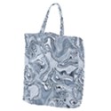 Faded Blue Abstract Art Giant Grocery Tote View1