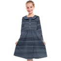 Faded Denim Blue Grey Ombre Kids  Midi Sailor Dress View1