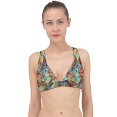 Boho Colorful Mosaic Classic Banded Bikini Top