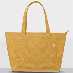 Golden Honey Swirls Back Pocket Shoulder Bag  by SpinnyChairDesigns