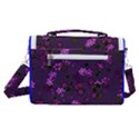 Purple Flowers Satchel Shoulder Bag View3