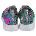 Blue Denim And Drawings Daisies Aqua Women s Lightweight Sports Shoes View4