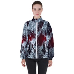 Flamelet Women s High Neck Windbreaker by Sparkle