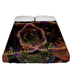 Fractal Geometry Fitted Sheet (queen Size) by Sparkle