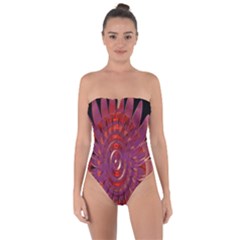 Chakra Flower Tie Back One Piece Swimsuit