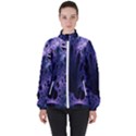 Fractal Web Women s High Neck Windbreaker View1