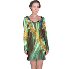 Abstract Illusion Long Sleeve Nightdress by Sparkle