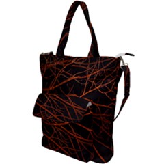 Dark Forest Scene Print Shoulder Tote Bag by dflcprintsclothing