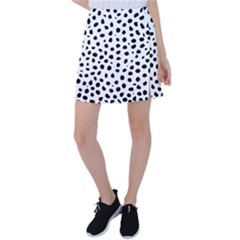  Black And White Seamless Cheetah Spots Tennis Skirt by LoolyElzayat