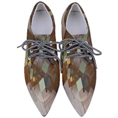 Geometry Diamond Pointed Oxford Shoes by Sparkle