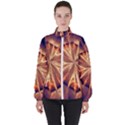 Sun Fractal Women s High Neck Windbreaker View1