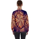 Sun Fractal Women s High Neck Windbreaker View2