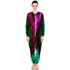 Rainbow Waves Onepiece Jumpsuit (ladies)  by Sparkle