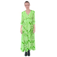 Electric Lime Button Up Maxi Dress