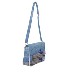 Senior Man Fishing At River, Montevideo, Uruguay001 Shoulder Bag With Back Zipper by dflcprintsclothing