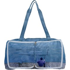 Senior Man Fishing At River, Montevideo, Uruguay001 Multi Function Bag by dflcprintsclothing