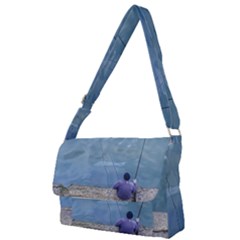 Senior Man Fishing At River, Montevideo, Uruguay001 Full Print Messenger Bag (s) by dflcprintsclothing